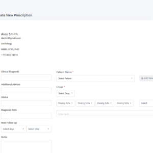 Doctor Prescription managment software